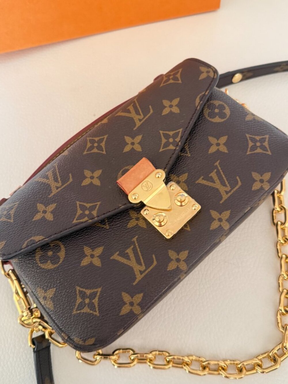 NEW LOUIS VUITTON POCHETTE METIS EAST WEST CROSSBODY BAG BROWN MONOGRAM - Picture 8 of 12